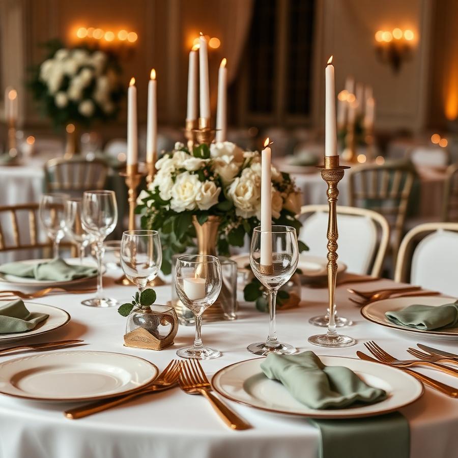 Penataan meja acara mewah